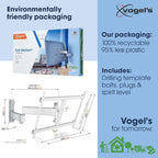 Vogels TVM 3645 TV (40-77") Double Arm Black Wall Bracket White