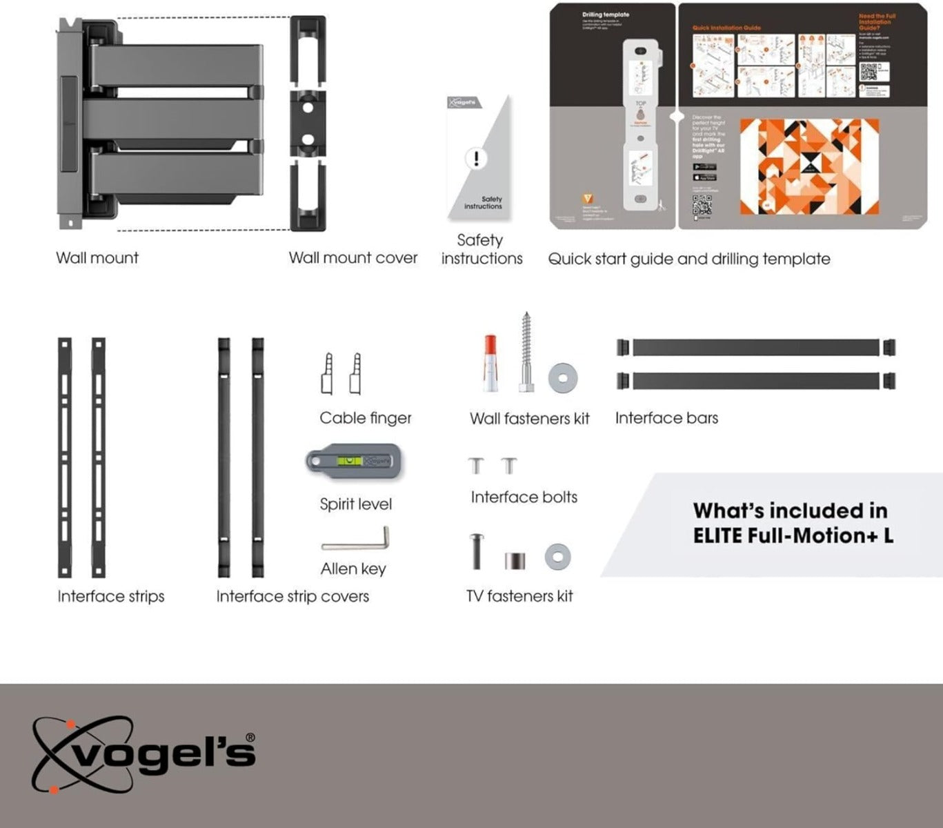 Vogels Elite TVM 5645 Black Full Motion TV Wall Bracket