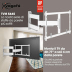 Vogels Elite TVM 5645 Black Full Motion TV Wall Bracket White