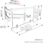 Vogels Elite TVM 5645 Black Full Motion TV Wall Bracket White