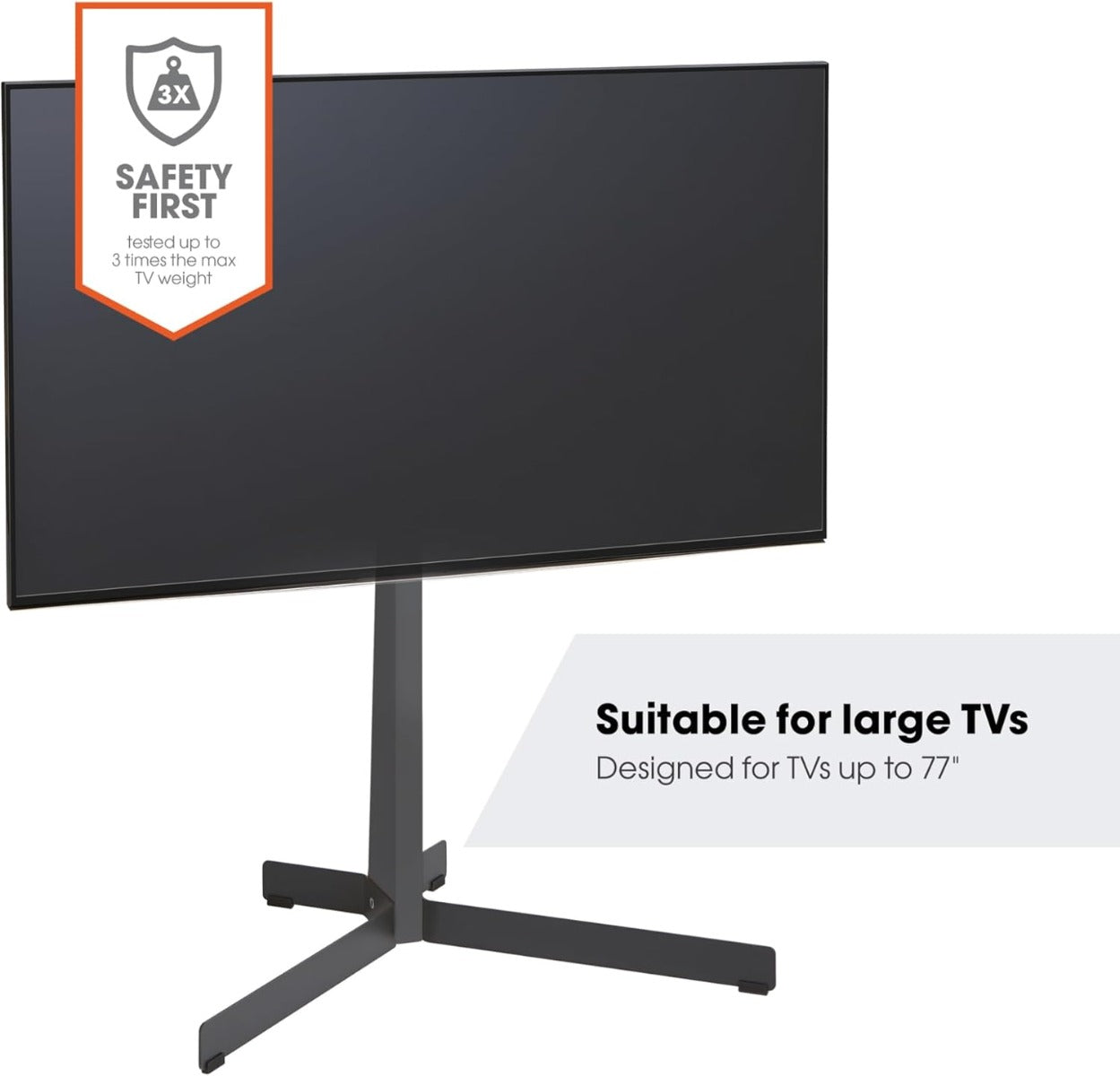 Vogel's TVS 3690 - TV floorstand  Mobile TV Cart with Shelf & Castors for Screens up to 60" (50kg)