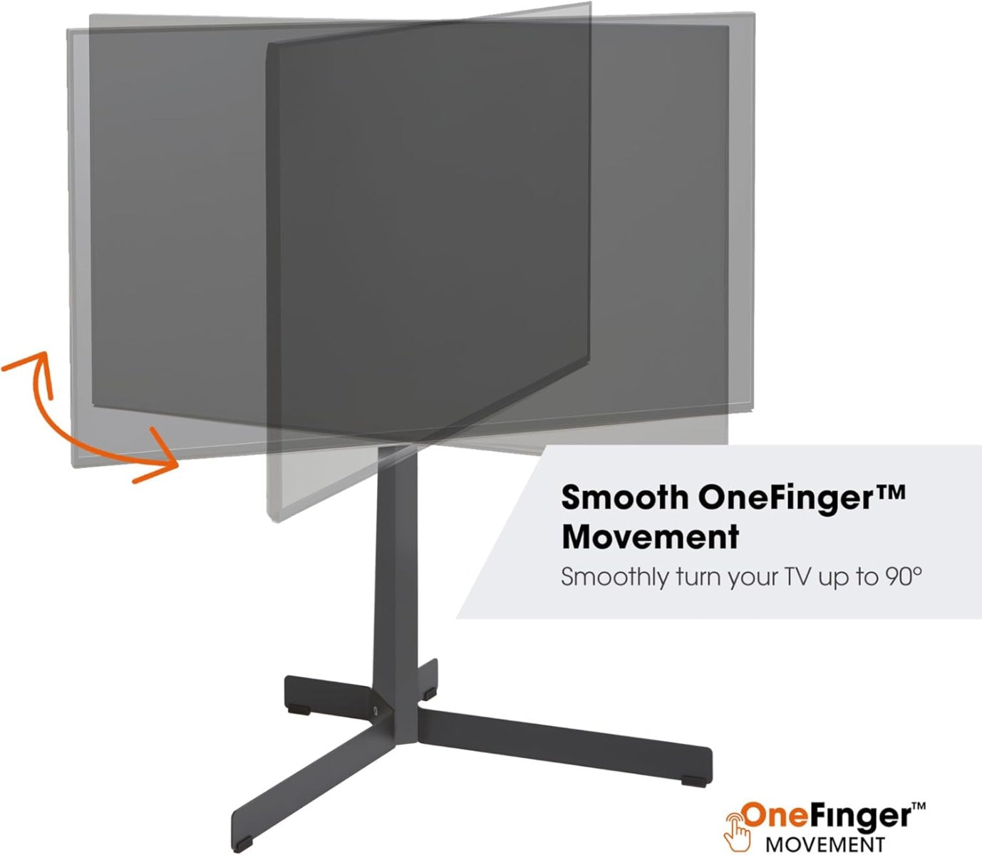 Vogel's TVS 3690 - TV floorstand  Mobile TV Cart with Shelf & Castors for Screens up to 60" (50kg)