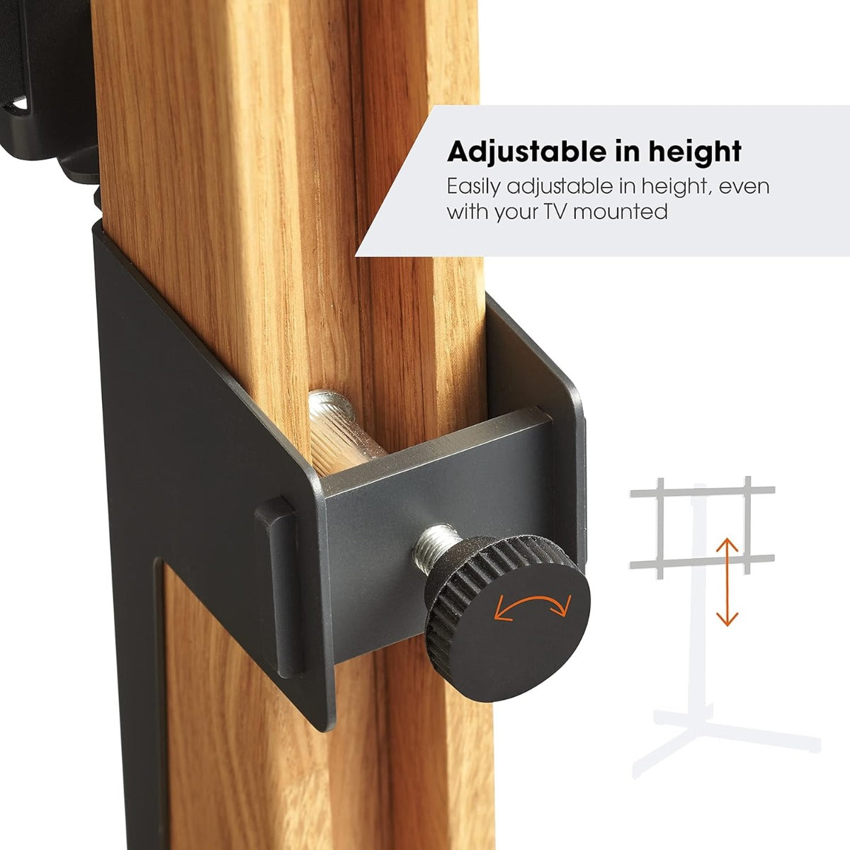 Vogel's TVS 3695-W TV floorstand  Mobile TV Cart with Shelf & Castors for Screens up to 60" (50kg)