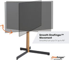 Vogel's TVS 3695B - TV floorstand  Mobile TV Cart with Shelf & Castors for Screens up to 60" (50kg)
