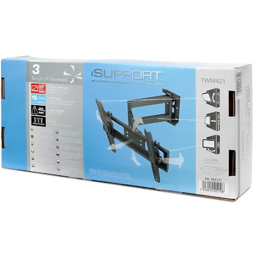 Techlink TWM421 Double Arm Articulated Wall Mount for Screen Sizes up to 55"