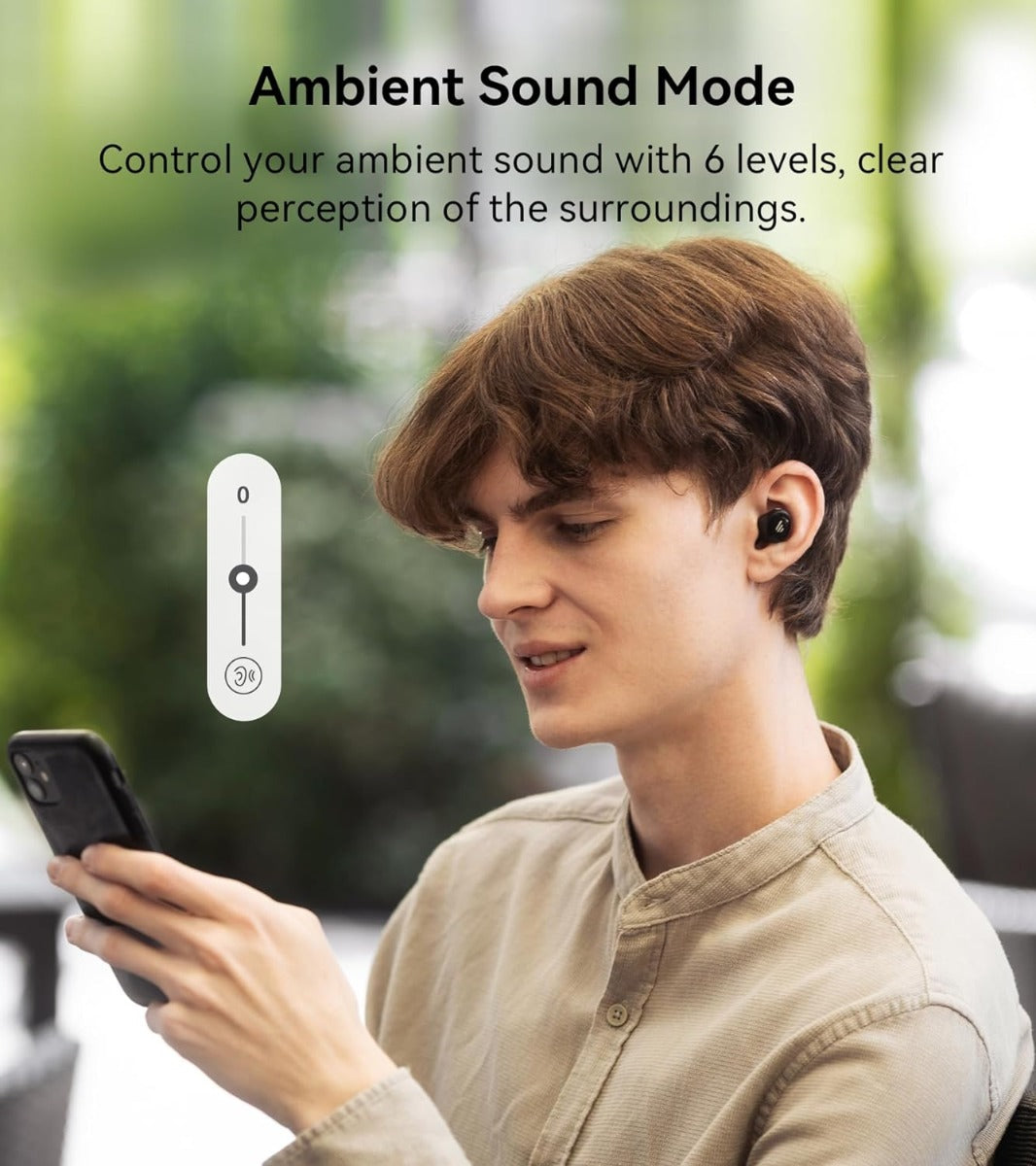 EDIFIER  NEW Upgraded TrueWireless™ Earbuds, 8 Hours Playtime, BT v5.0 aptX, IPX5 - Black