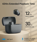 EDIFIER TWS1 Pro NEW Upgraded TrueWireless™ Earbuds, 8 Hours Playtime, BT v5.0 aptX, IPX5 - Dark Grey