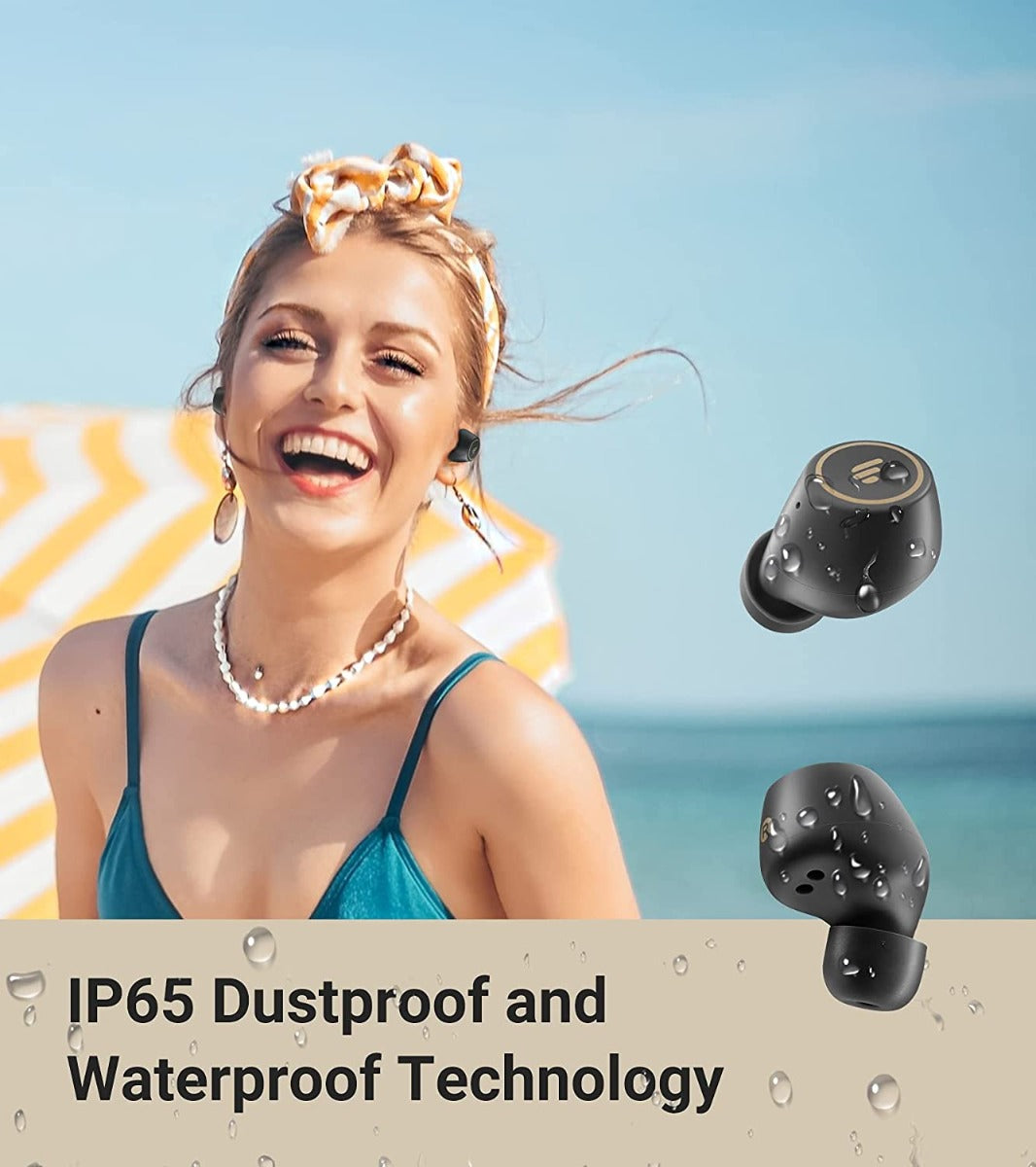 EDIFIER TWS1 Pro NEW Upgraded TrueWireless™ Earbuds, 8 Hours Playtime, BT v5.0 aptX, IPX5 - Dark Grey