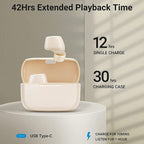 EDIFIER TWS1 Pro NEW Upgraded TrueWireless™ Earbuds, 8 Hours Playtime, BT v5.0 aptX, IPX5 - Ivory