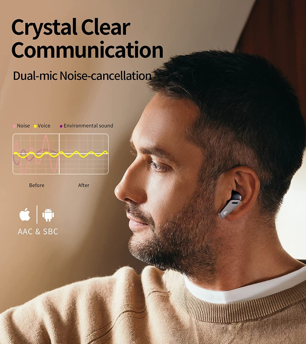 EDIFIER TWS NB2 Pro True Wireless Earbuds with Active Noise Cancellation Black