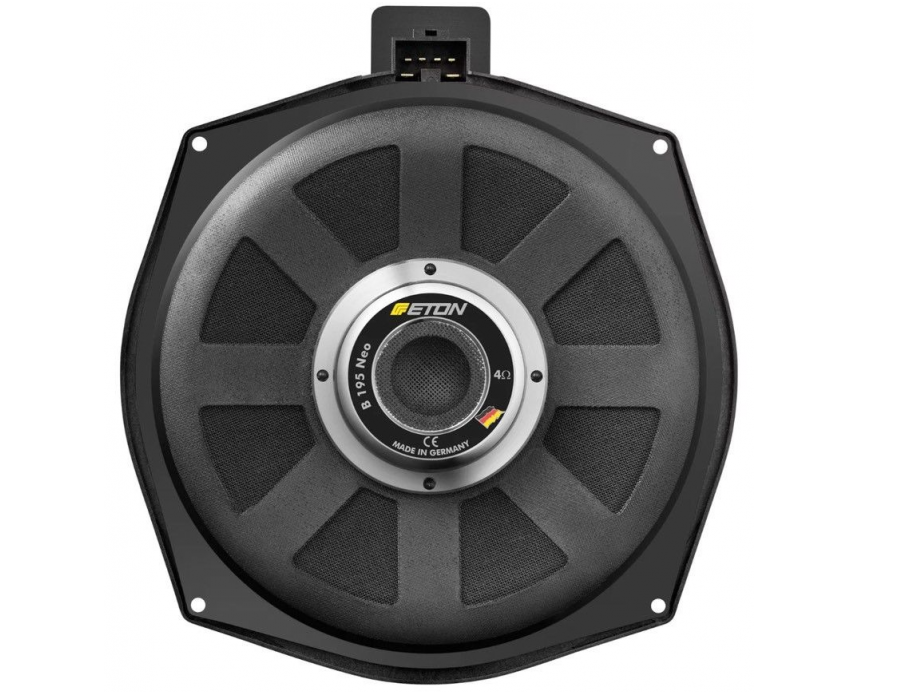 ETON UG B195 NEO - BMW E/F/G Series plug and play fitment  8" Underseat Subwoofer Kit