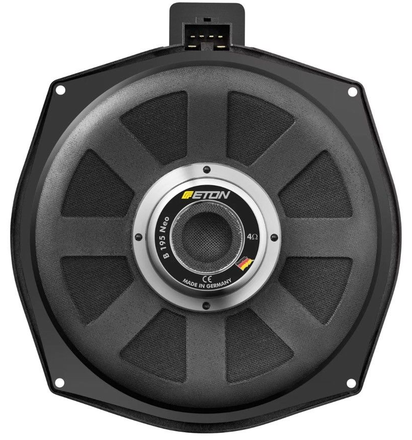 ETON UG B195 NEO - BMW E/F/G Series plug and play fitment  8" Underseat Subwoofer Kit