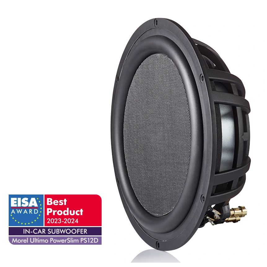 Morel Ultimo PS 124D PowerSlim Series 12" Dual 4-ohm component subwoofer 700 Watts