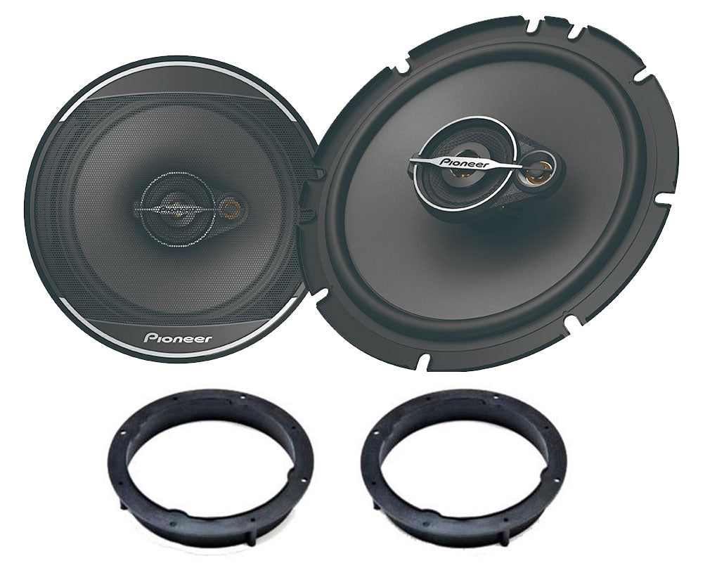 VW Golf MK6, Polo 6R/6C Pioneer TS-A1671F 16.5cm Front Doors Car Speakers Upgrade Kit