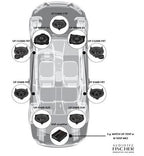 MATCH UP X4MB-FRT Custom Fit 4" 2-Way Mercedes C, E, GLC, and S-Class Upgrade Coaxial Speakers