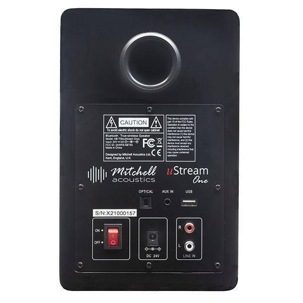 Mitchell Acoustics uStream One True Wireless Bluetooth Speaker System - Black