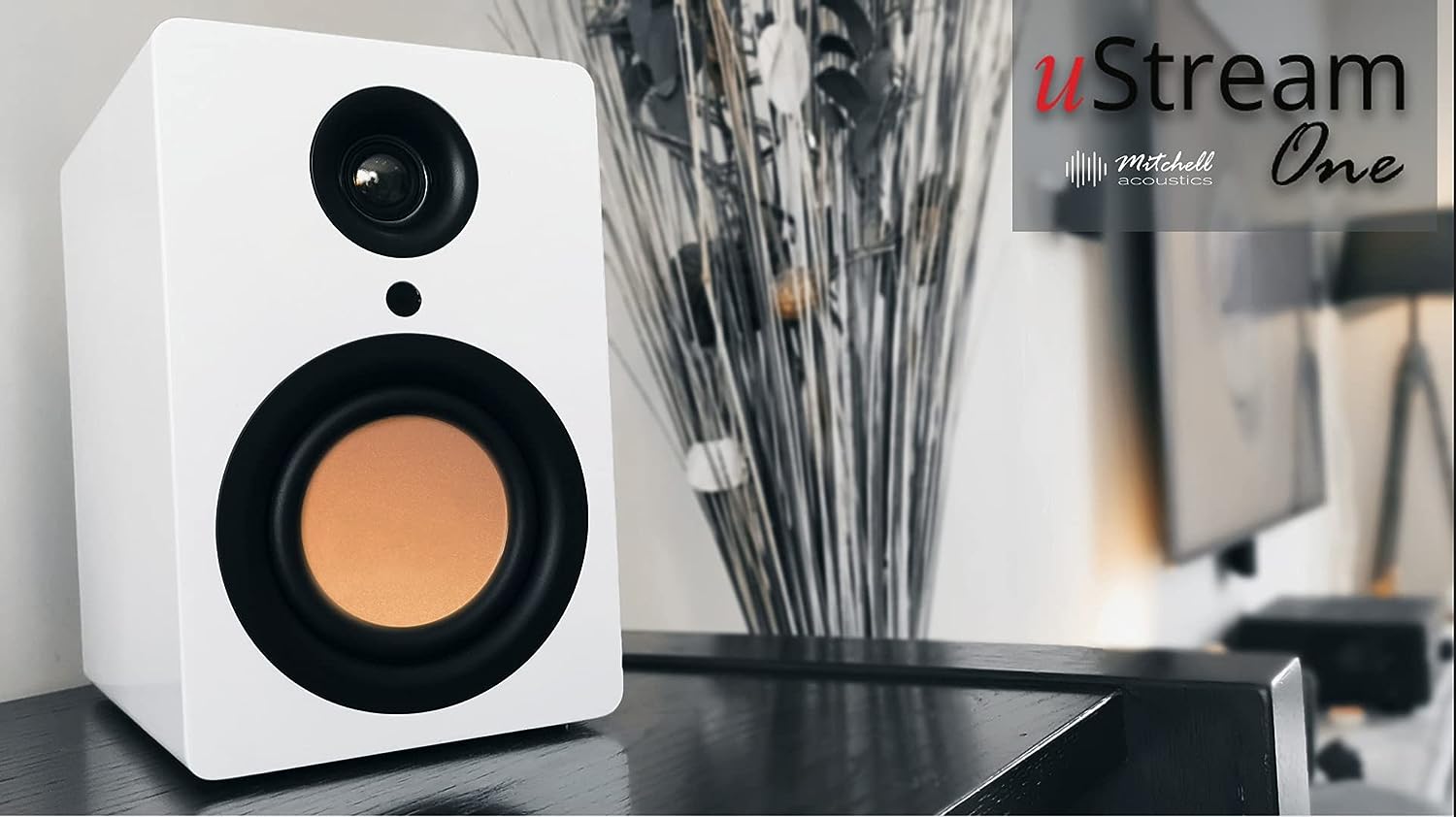 Mitchell Acoustics uStream One True Wireless Bluetooth Speaker System - White