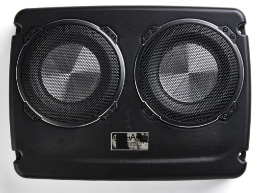 In Phase USW12 active 600watt underseat subwoofer enclosure with dual 6" bass drivers built in amplifier