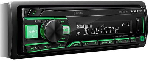 Alpine UTE-201BT Mechless Digital Media Receiver with Bluetooth MP3 USB RDS Tuner