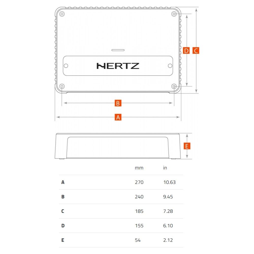 Hertz Venezia V1 1260W Mono Marine Amplifier - 24V
