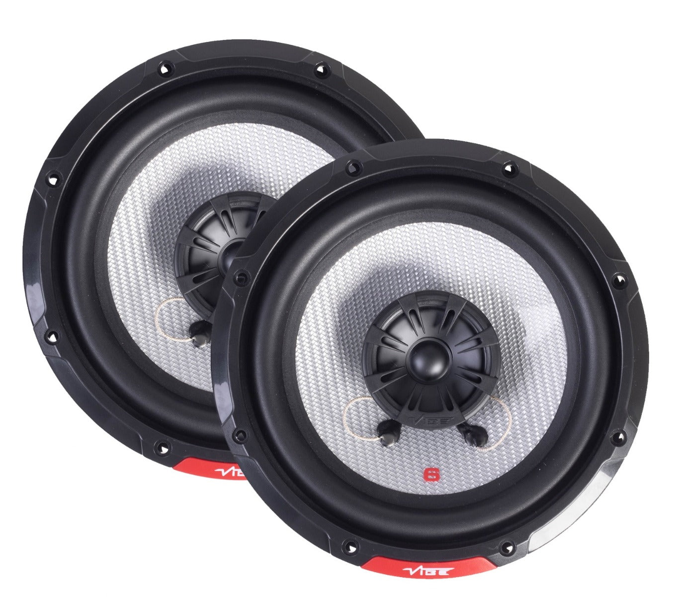 Vibe PULSE 6-V3 - 6.5" 16.5cm Coaxial 180W Car Speakers w/ Steel Mesh Grill