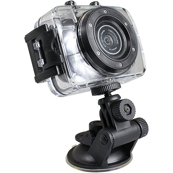 Volkano VK-100000-BK Excite Series HD 720P Recording, 1.7" Screen, Waterproof Action Camera