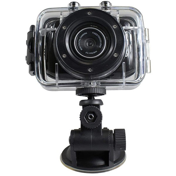 Volkano VK-100000-BK Excite Series HD 720P Recording, 1.7" Screen, Waterproof Action Camera