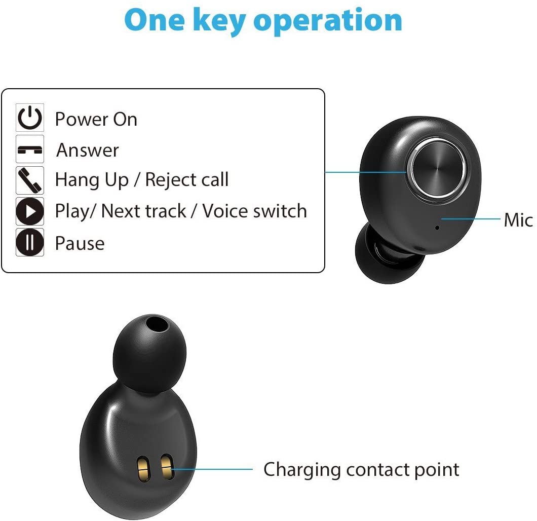 Volkano Sync Series TWS True Wireless Bluetooth Earbuds With Microphone & Call Function