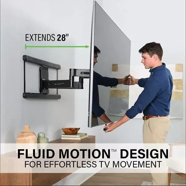 SANUS VLF828 Full-Motion 4D® + Shift™ TV Wall Mount for TVs 42"-90" - Black