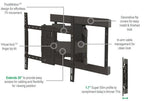SANUS VLFS820-B2 Large Super Slim Full Motion Mount for 40"-90" Screens Up To 125 Lbs
