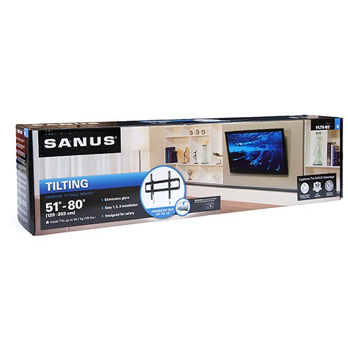 SANUS VLT5-B2 Premium Series Tilt Mount for 42" - 90" Screens