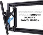 SANUS VLT7-B2 Advanced Tilt and Swivel 4D Premium TV Wall Mount for TVs up to 90"