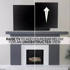 SANUS VMF822-B2 Full-Motion 4D + Shift™ TV Wall Mount for TVs 32"-65" - Black