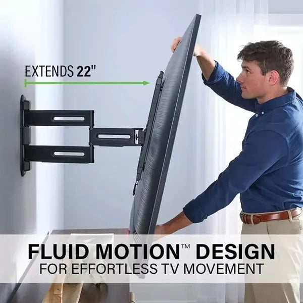 SANUS VMF822-B2 Full-Motion 4D + Shift™ TV Wall Mount for TVs 32"-65" - Black