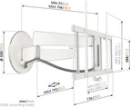 Vogels Signature TVM7655 Black Full Motion TV Wall Bracket in White