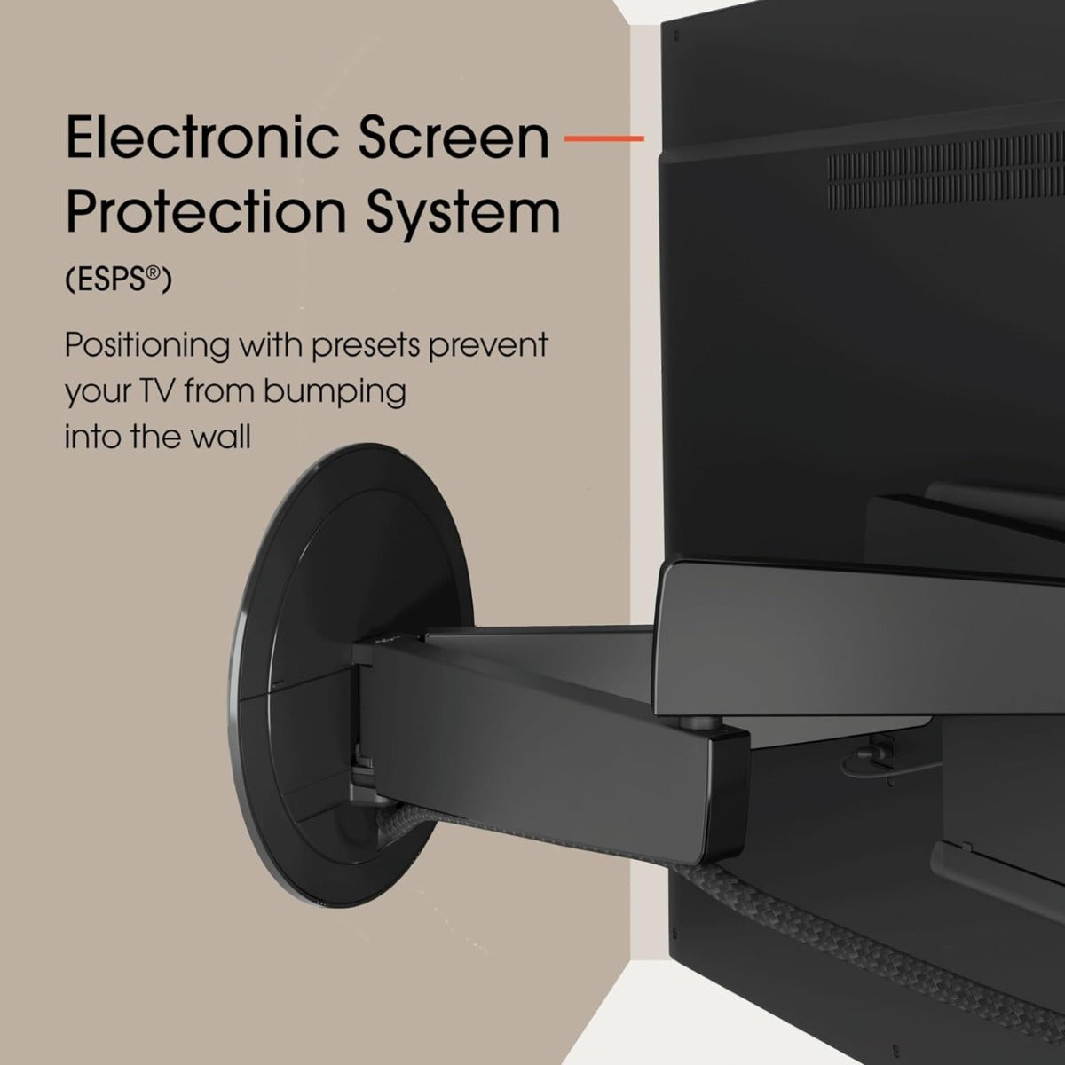 Vogels Signature TVM7675 PRO Electric Swivelling TV Wall Mount TV Wall Bracket in White