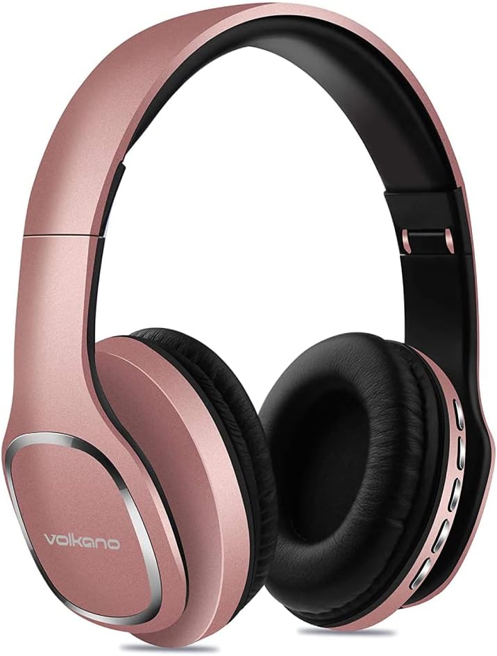 Volkano Phonic Series VK2002GD Bluetooth Folding Headphones with Mic