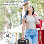 Volkano VK3303BK Mega Bazooka Squared Speaker with Bluetooth, FM Radio, Aux In, SD Card and USB Input
