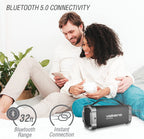 Volkano VK3303BK Mega Bazooka Squared Speaker with Bluetooth, FM Radio, Aux In, SD Card and USB Input