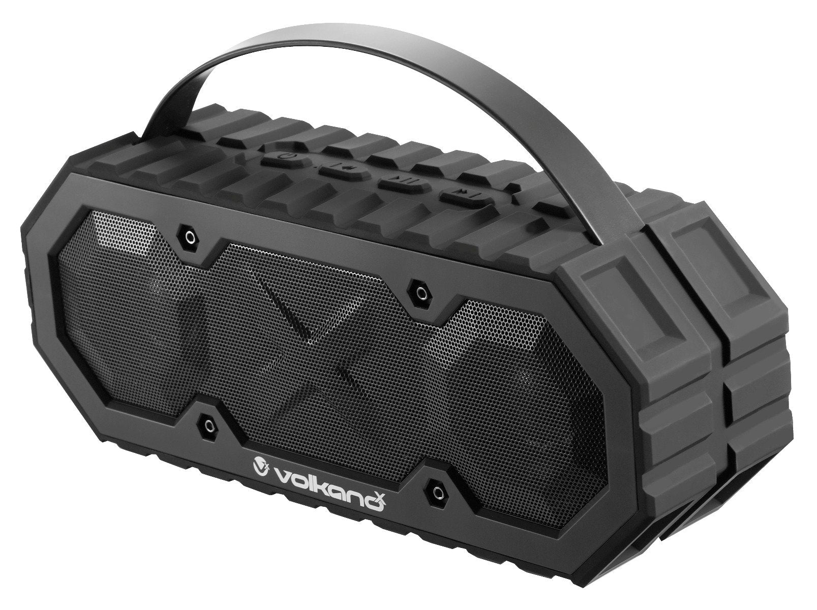 Volkano VB-3023 Typhoon Series Rugged Waterproof/Dustproof Bluetooth Speaker With Built-In Microphone with Bluetooth, Aux In,