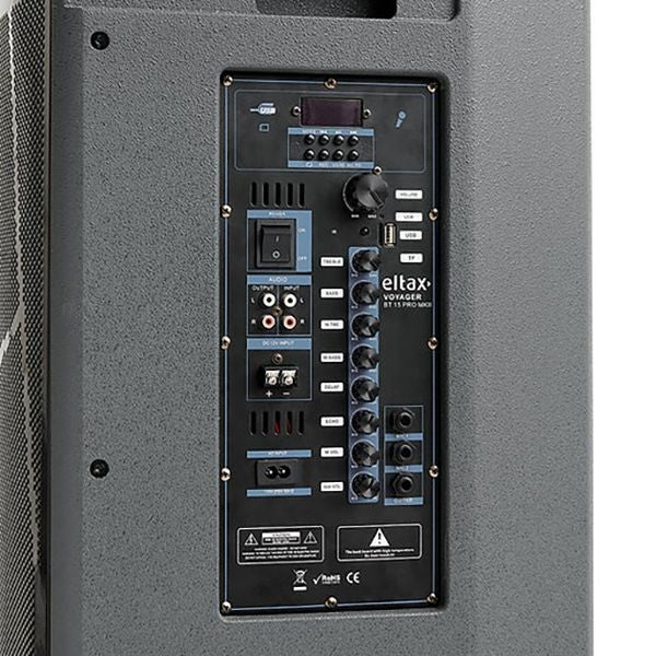 ELTAX Voyager BT 15 PRO MKII Versatile Transportable Speaker System