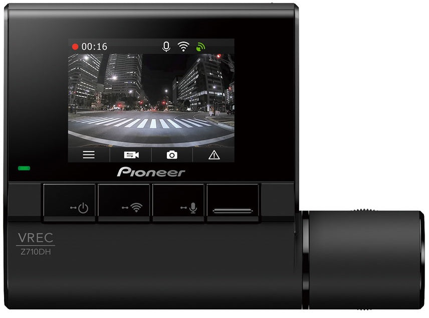 Pioneer VREC-Z710SH 1-Channel (Front) Dash Camera, Full HD, 27.5 fps. 160° Wide Viewing Angle