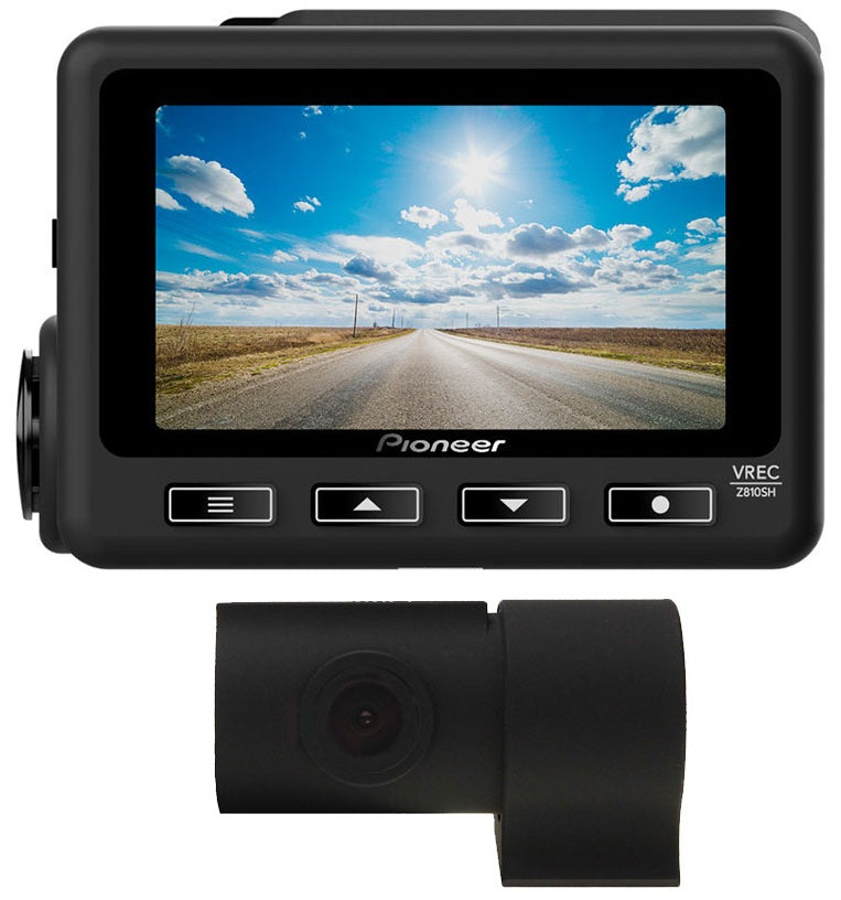 Pioneer VREC-Z810SH 1-Channel (Front) Dash Camera With Rear Camera Convert 1 Channel Dash Camera into a 2 Channel Setup
