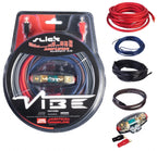 Vibe Amp Wiring Kit 8 AWG Amplifier Power, Earth RCA & Fuse Holder VSAWK8-V1