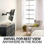SANUS VSF817-B2 Full-Motion 4D® + Shift™ TV Wall Mount for TVs 19"-43"