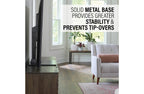 SANUS VSTVS2-B2 Premium XL Swivel TV Pedestal Stand for Screens 40" - 85" (125 lbs)