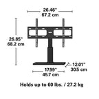 Sanus VTVS1-B2 (Black) Universal 32 - 60 inch TV Pedestal Swivel Stand