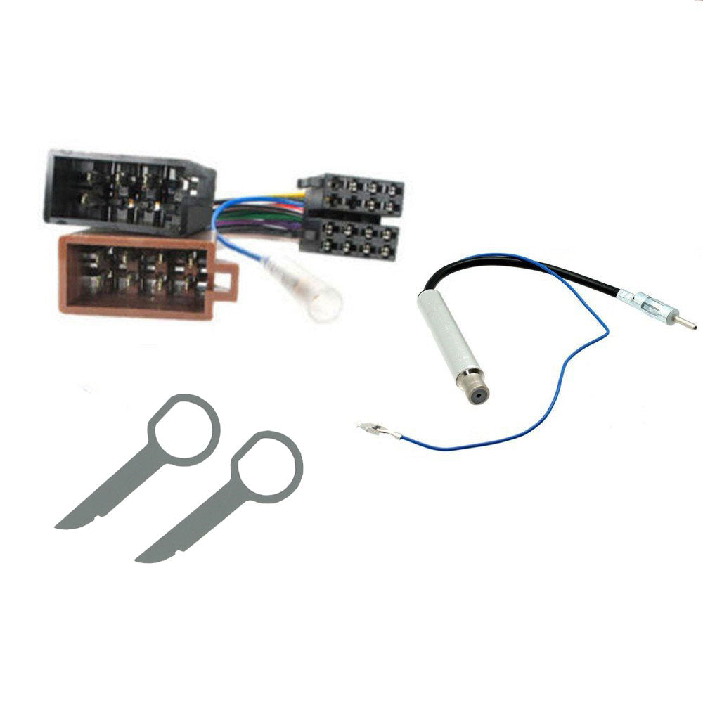 VW Beetle, Bora, Golf, Lupo, Passat, Polo, Sharan, Transporter T4 Fitting Kit Wiring Harness, Aerial Adaptorting Kit