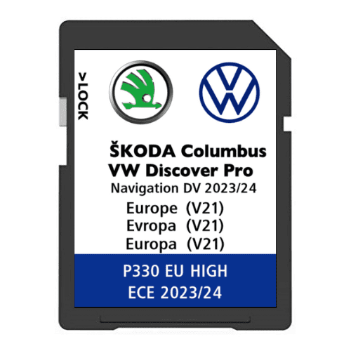 VW V21 (DV) DISCOVER PRO SAT NAV SD CARD MAP UK & EUROPE 2023/2024