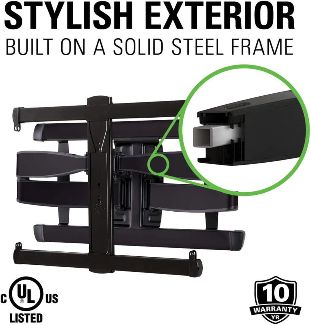 SANUS VXF730 XL Advanced Full-Motion Premium TV Mount for TV's up to 95” - Black